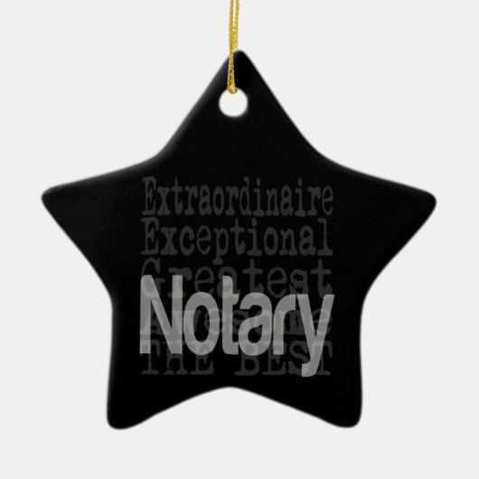 Notar Extraordinator Keramik Ornament (Vorne)