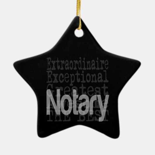 Notar Extraordinator Keramik Ornament (Hinten)