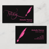 Notar Federleihe Unterzeichnung türkisfarben Gesch Visitenkarte (Vorne/Hinten)