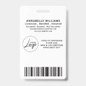 Notar-Foto-Abzeichen Ausweis (Rückseite)