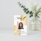 Notar Foto QR-Code Kreditsignierung Agent Visitenkarte (Stehend Vorderseite)