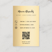 Notar Foto QR-Code Kreditsignierung Agent Visitenkarte (Rückseite)