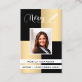 Notar Foto QR-Code Kreditsignierung Agent Visitenkarte (Vorderseite)