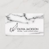 Notar-Füllfederhalter und Tinte Visitenkarte (Vorderseite)