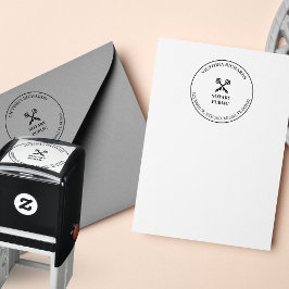 Notar für berufliche Office-Logos mit Cross-Key- u Permastempel