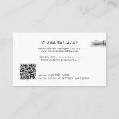 Notar für moderne Fotos Agent für mobile Signatur Visitenkarte (Rückseite)