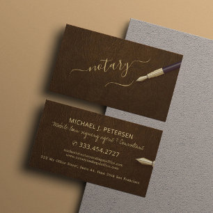 Notar für Notare, Agent, Notar Visitenkarte