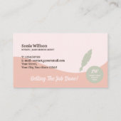 Notar für Typografie - Agent für öffentliche Darle Visitenkarte (Rückseite)