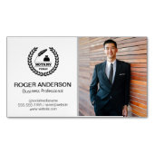 Notar | Geschäftsmann Magnetische Visitenkarte (Vorderseite)