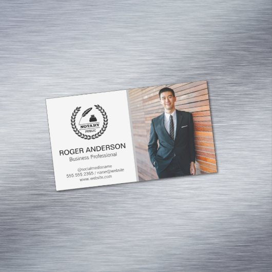 Notar | Geschäftsmann Magnetische Visitenkarte (Beispiel)