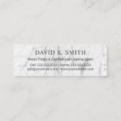 Notar-Kredit-unterzeichnender Agent-metallischer Mini Visitenkarte (Rückseite)