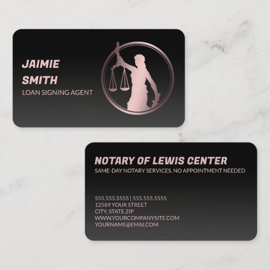 🚩 Notar-Kreditkarte Visitenkarte (Vorne/Hinten)