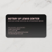 🚩 Notar-Kreditkarte Visitenkarte (Rückseite)