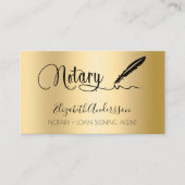 Notar Kreditsignierung Agent Gold Foto QR Code Visitenkarte (Vorderseite)