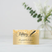 Notar Kreditsignierung Agent Gold Foto QR Code Visitenkarte (Stehend Vorderseite)