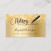 Notar Kreditsignierung Agent Gold Foto QR Code Visitenkarte (Vorderseite)