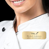 Notar Kreditsignierung Agent Gold-Skript Namensschild