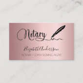 Notar Kreditsignierung Agent rot Rosa Foto QR-Code Visitenkarte (Vorderseite)