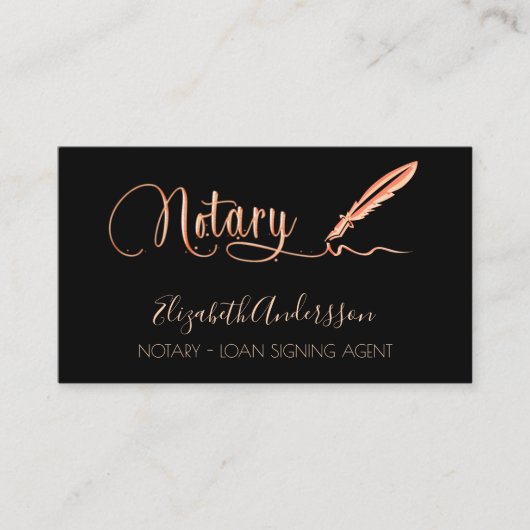 Notar Kreditsignierung Agent schwarze Rose Foto QR Visitenkarte (Vorderseite)