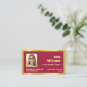 Notar-Kreditunterschrift Visitenkarte (Stehend Vorderseite)