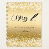 Notar Kreditunterzeichnung Agent Gold 2025 Planer (Vorderseite)