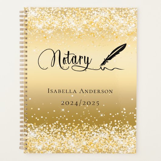 Notar Kreditunterzeichnung Agent Gold 2025 Planer (Vorderseite)