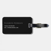 Notar-Kreditunterzeichnung Agent schwarze Rose Gol Gepäckanhänger (Rückseite horizontal)