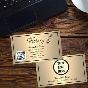 Notar-Kreditunterzeichnungsagent QR-Code scannbar Visitenkarte