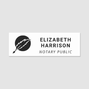 Notar Logo Namensschild