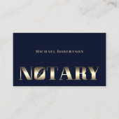 Notar minimalistisch elegant visitenkarte (Vorderseite)