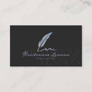 Notar/Mobile Notar - Modernes Foto Visitenkarte