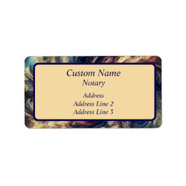 Notar Moderne Abstrakte Kunst Adressaufkleber