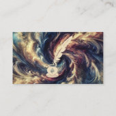 Notar Moderne Abstrakte Kunst Visitenkarte (Rückseite)