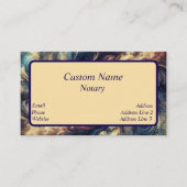 Notar Moderne Abstrakte Kunst Visitenkarte (Vorderseite)