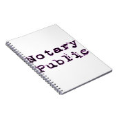 Notar Notizblock (Rechte Seite)