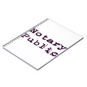 Notar Notizblock (Linke Seite)