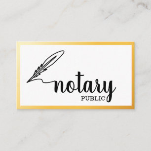 Notar Öffentlich Elegantes Skript Plain Visitenkarte