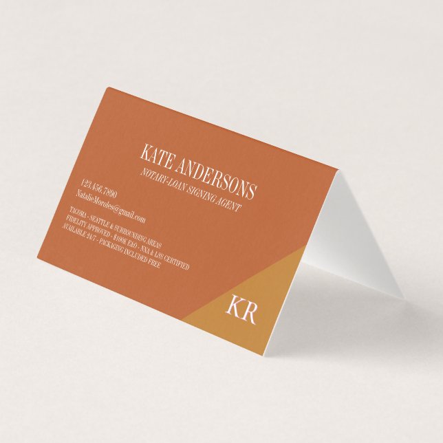 Notar Öffentlich Unterzeichnungsagent Monogramm Te (Rückseite)