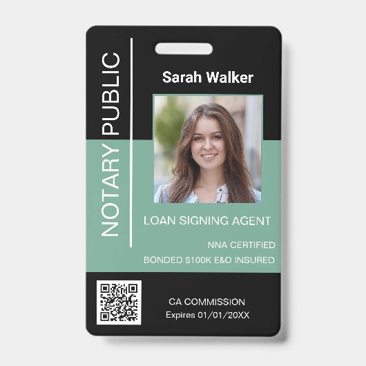 Notar Öffentliche Ausweisstelle Schwarzminze Ausweis (Vorderseite)