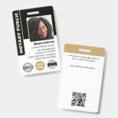 Notar öffentliche Darlehen Signierung Agent Foto I Ausweis (Vorder- & Rückseite)