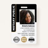 Notar öffentliche Darlehen Signierung Agent Foto I Ausweis (Vorderseite)