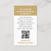 Notar öffentliche Darlehen Signierung Agent Foto I Visitenkarte (Rückseite)