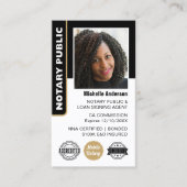 Notar öffentliche Darlehen Signierung Agent Foto I Visitenkarte (Vorderseite)