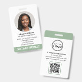 Notar öffentliche Darlehen Signierung Agent ID Fot Ausweis (Vorder- & Rückseite)