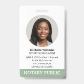 Notar öffentliche Darlehen Signierung Agent ID Fot Ausweis (Vorderseite)