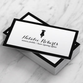 Notar Öffentlicher Kredit Signierung Agent Minimal Visitenkarte