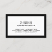 Notar Öffentlicher Kredit Signierung Agent Minimal Visitenkarte (Rückseite)