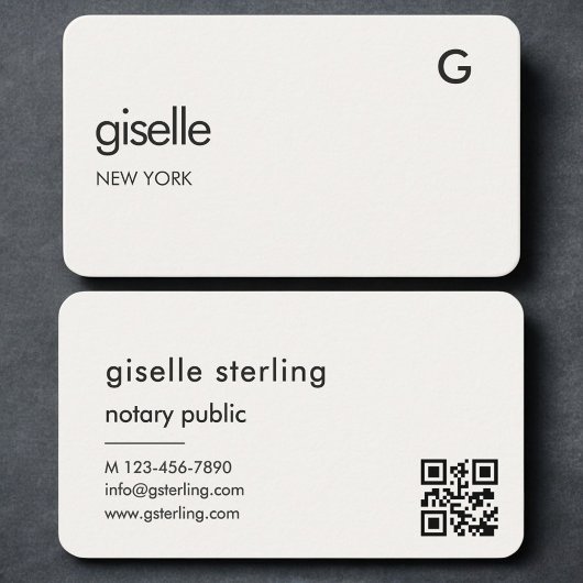 Notar Öffentlicher QR-Code Visitenkarte