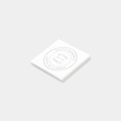 Notar-Öffentlichkeits-Briefmarken-schlichtes Post-it Klebezettel (angewinkelt)