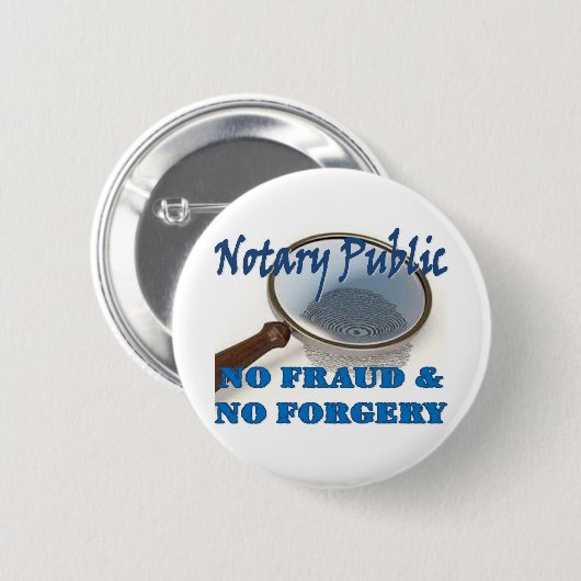 Notar ohne Betrug keine Fälschung Button (Vorne & Hinten)